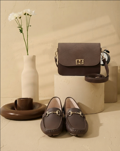 COMBO MOCASIN DAMA TASSEL + BOLSO